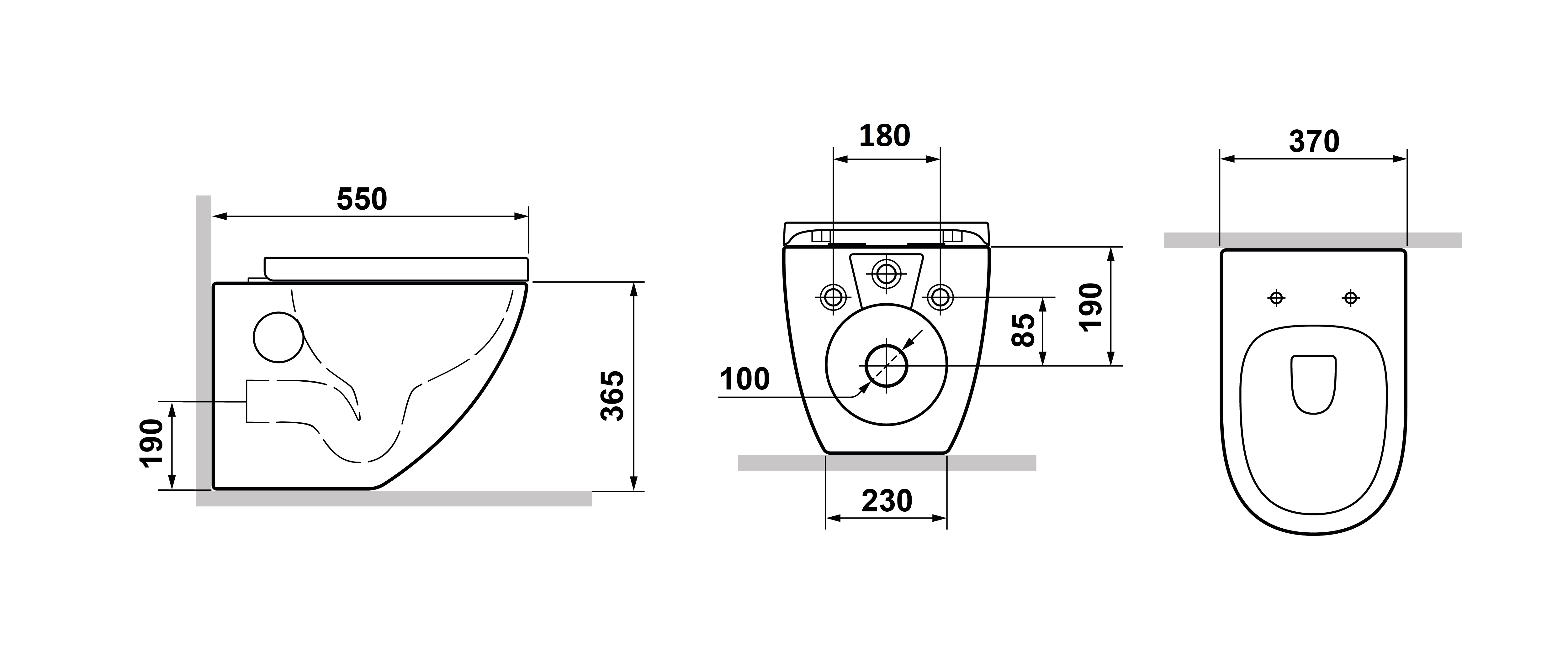 Подвесной унитаз 83210AW - Унитазы - Laguraty